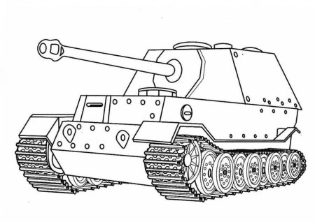 Раскраска танк кв 1