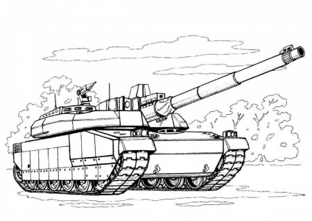 Раскраска танк кв 2