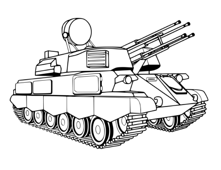 Раскраска танк т 90
