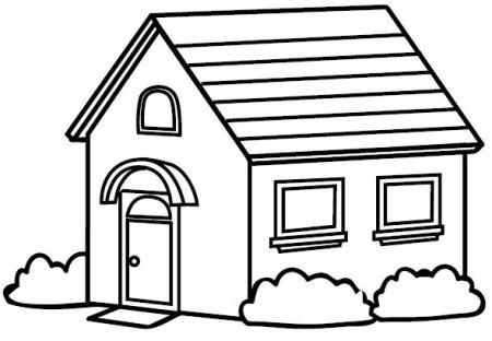 Раскрасить домик