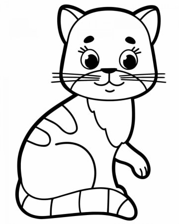 Котенок. Раскраска