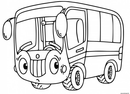 Раскраска автобус