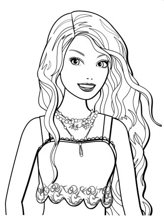 Раскраски для девочек Барби фашионистас