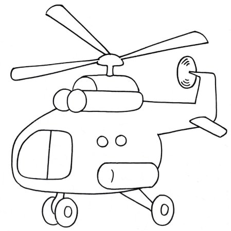 Вертолеты. Раскраска