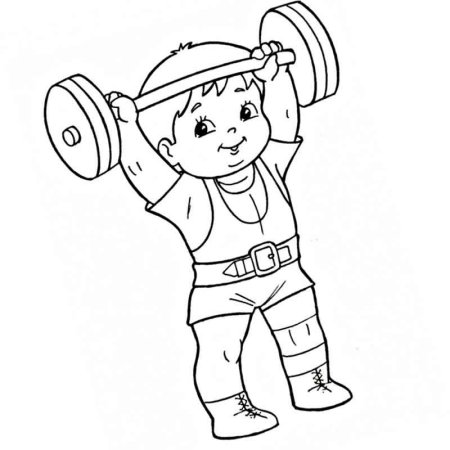 Спорт. Раскраска