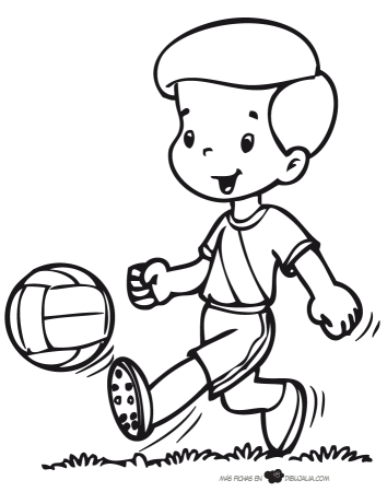 Раскраска спорт для детей