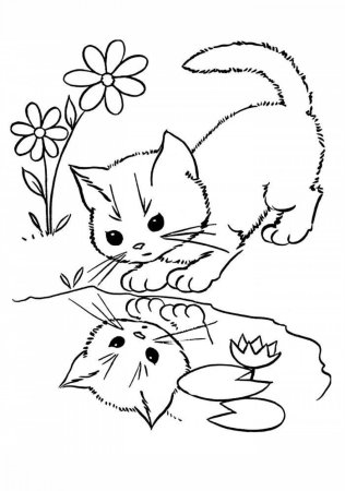 Котенок Гав раскраска