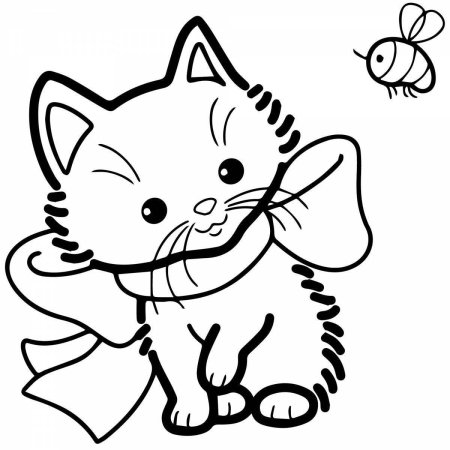 Раскраска кот