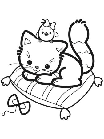 Раскраска кот