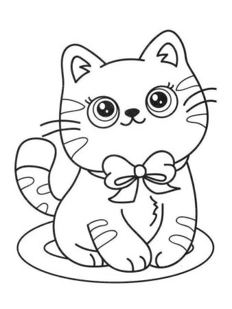 Раскраска. Котики