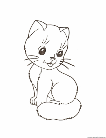 Раскраска кошечка