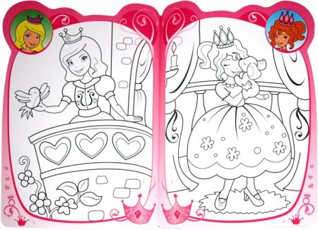 Принцесса. Раскраска