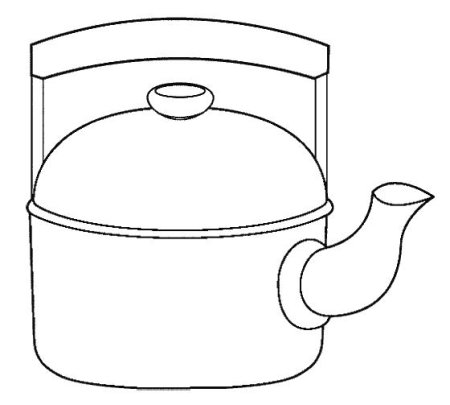Посуда. Раскраска