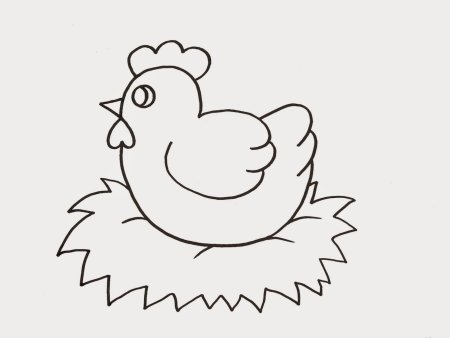 Шаблон курочки для аппликации