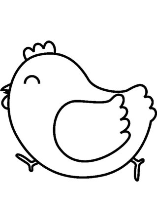Трафарет курочки