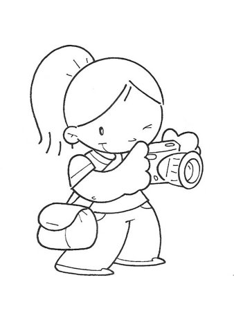 Раскраска профессия парикмахер