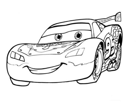 Машинка молния Маккуин раскраска Тачки 2