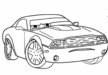 Машинка молния Маккуин раскраска Тачки 2