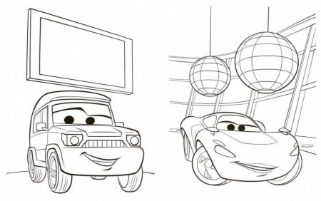 Раскраски для детей Тачки