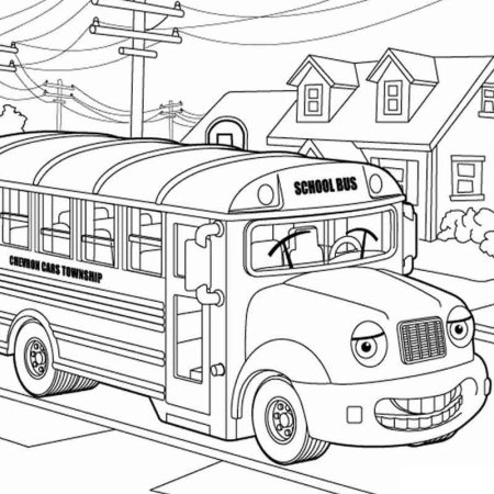 Раскраска автобус