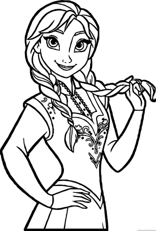 Раскраска Anna Elsa