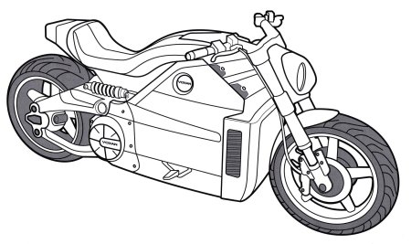 Раскраска мотоцикл Ducati