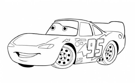 Молния Маквин разукрашка и машинки