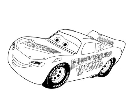 Диноко Тачки раскраска