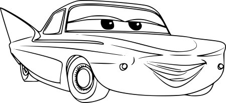 Раскраска Тачки Кинг Диноко