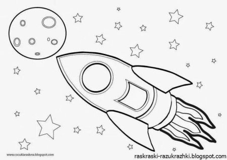 Rocket ship Coloring