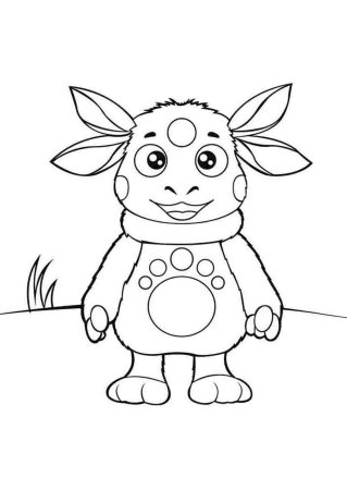 Мила из мультика Лунтик раскраска