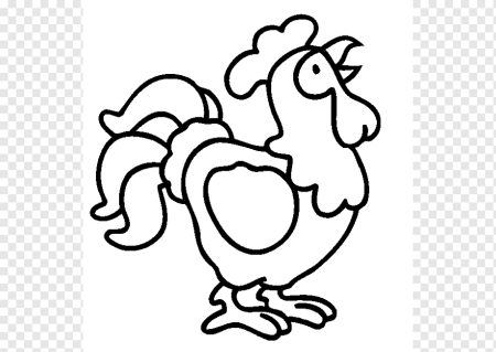 Петушок шаблон для пластилинографии