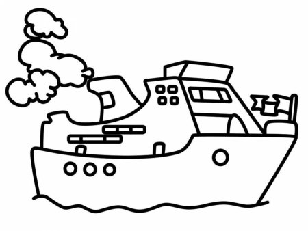 Военный корабль раскраска для детей