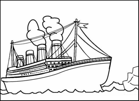 Титаник раскраска
