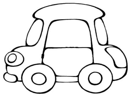 Машина раскраска для малышей