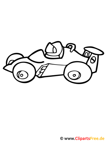 Гоночная машина раскраска для малышей
