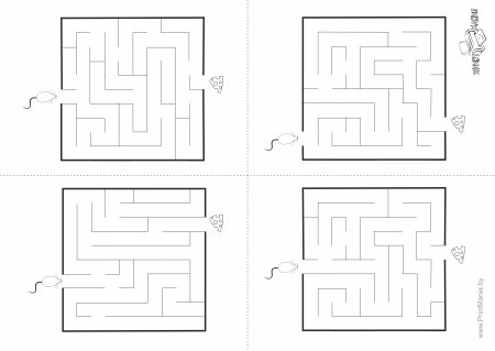 Лабиринт ходилка раскраска