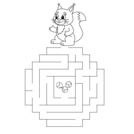 Лабиринт для дошкольников 3-4 лет