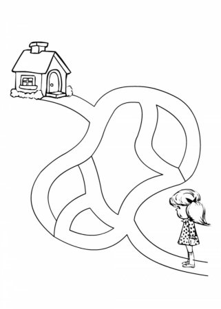 Детские задания Лабиринт 4-5 лет