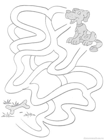 Задания для детей 3 лет Лабиринт