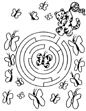 Задания лабиринты для детей 3-4 лет