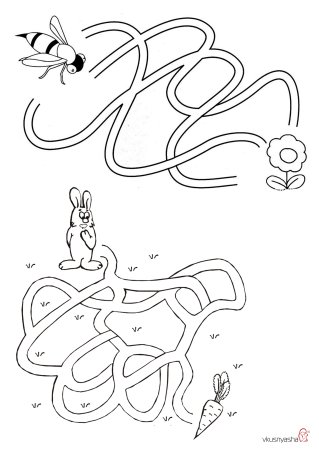 Лабиринт для детей 6 лет 7лет