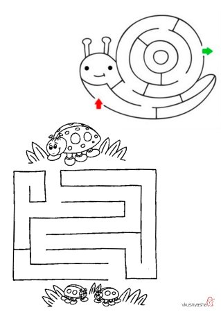 Лабиринт игра для детей 3 лет