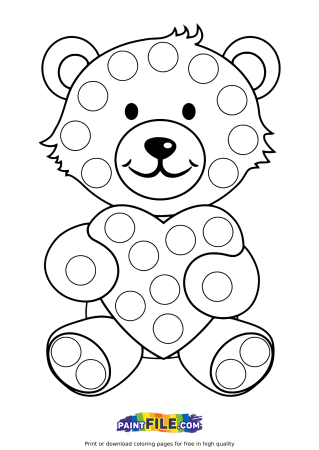 Раскраска. Медвежонок