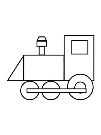 Геометрические раскраски для детей 4-5 лет