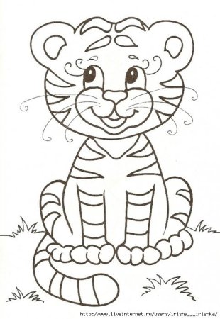 Тиренокраскраска для детей