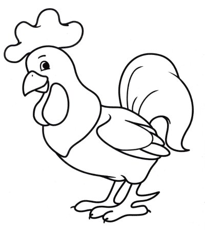 Раскраски для детей 3 лет петушок