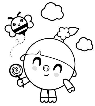 Раскраски для детей Малышарики