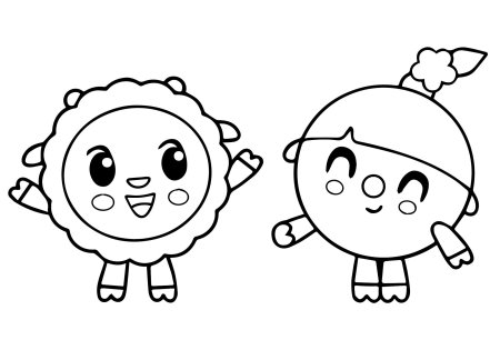 Раскраска Малышарики Нюшенька