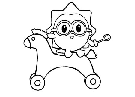 Раскраски для детей Малышарики